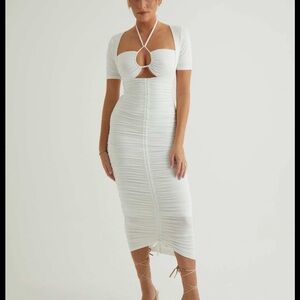 Alana Eve Kaley Dress – White, Size Medium – New With Tags